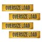 Mytee Products 84 inx18 in Oversize Load Sign Banner w/ Grommets & 44 in Ropes Refletive Webbing, 4PK WLS-M-REFx4 - alternate 1