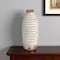 Homeroots 11" Ivory And Brown Round Ceramic Table Vase 568846 - alternate 2