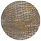 Homeroots 8' Copper Gold And Brown Round Abstract Washable Indoor Outdoor Area Rug 596814 - alternate 3