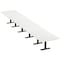 Skutchi Designs 22ft Conference Table W/ Power Unit | 22 Person Modular Arc Rectangle Meeting Table | Harmony Series HAR-AREC-48X264-T.BK-W960-NA - alternate 1