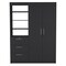 Homeroots Two Piece Black Bedroom Set 526362 - alternate 1