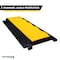Atlas Cable Protector Wire Ramp, 3 Channel Bulk Pallet, 35'' Long Black & Yellow, 20PK CP9973-20 - alternate 2
