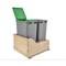 Rev-A-Shelf Maple Wood; Steel; Plastic, Natural Maple, 18 in W, 24.25 in H, 21.75 in D 4WCSC-2150DM-2 - alternate 2