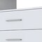 Homeroots 31" White Four Drawer Dresser With Open Shelf 544014 - alternate 2