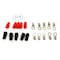 Deejay Led Crimp/solder Connector Style for 4 Gauge Wire w/5 red and 5 black insulators, 10PK TBH4GA10 - alternate 2