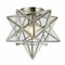 Jonathan Y Stella 12 in. Moravian Star Metal/Glass LED Flush Mount, Nickel JYL9035E - alternate 1