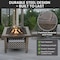 Pure Garden 26-inch Wood Burning Fire Pit, Bronze 50-154 - alternate 2