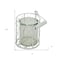 Homeroots 5" White Metal Tabletop Lantern Candle Holder 488162 - alternate 2