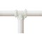 Do It Best 1-1/2'' White PVC Three-Way Coupling Tee DIB55-6W - alternate 1