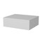 Homeroots 5" White Wood One Drawer Floating Nightstand 546182 - alternate 3