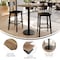 Flash Furniture Commercial 30x24 Natural HPL Tabletop with Black Bar Height RD Base ST-REC2430-NAT-TR18B-GG - alternate 2