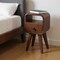 Homeroots 16" Brown Solid Wood Square One Drawer Nightstand 651619 - alternate 2