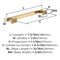 Amerock Triomphe 6-5/16 inch (160mm) Center-to-Center Champagne Bronze Cabinet Pull, 25PK 25VMP37093CZ - alternate 2