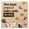 Scotch Double-Sided Permanent Tape in Handheld Dispenser, 1in Core, 0.5in x 500in, 6PK 6137H-2PC-MP - alternate 3