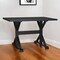 Homeroots 48" Black Solid Wood Trestle Writing Desk 516429 - alternate 2