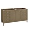 James Martin Vanities Chicago 60" Double Vanity, Walnut Whisper, w/ 3 CM Tajnar Eclos Top 503-V60D-WLW-3TJR - alternate 2