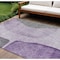 Homeroots 8' X 10' Purple Eggplant And Gray Abstract Washable Indoor Outdoor Area Rug 582029 - alternate 1