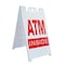 Signmission Atm Inside, A-Frame & 2 Decals Installed, Heavy-Duty Plastic Frame SBHD-D-2436-Atm Inside - alternate 1