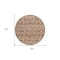 Homeroots 8' Terra Cotta And Beige Round Southwestern Washable Indoor Outdoor Area Rug 594198 - alternate 2