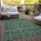 Homeroots 8' X 10' Fern Green And Charcoal Medallion Washable Indoor Outdoor Area Rug 589299 - alternate 2