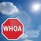 Signmission Whoa, 6 Inch X 6 Inch, Plastic Sign OC-P-6-63 - alternate 2