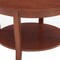 Homeroots 30" Walnut Wood Round Coffee Table With Shelf 694841 - alternate 2