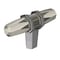 Amerock London 2-1/2 in 64 mm Length Polished Nickel/Black Chrome Cabinet Knob BP36647PNBCR - alternate 1