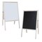 Crestline Products Marquee Easel (natural hardwood)  White dry erase/black chalk 31200 - alternate 3