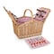 Picnic Time Family Of Brands Piccadilly Picnic Basket, Red & White Plaid Pattern 202-19-114-000-0 - alternate 1