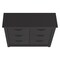 Homeroots 16" Black Wood Six Drawer Dresser 544011 - alternate 1