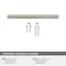 Amerock Metro 5-1/16 inch (128mm) Center-to-Center Satin Nickel Cabinet Pull, 25PK 25VMP37291G10 - alternate 2