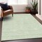 Homeroots 10' X 14' Mint Green And Ivory Geometric Washable Indoor Outdoor Area Rug 602430 - alternate 2