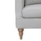 Homeroots 85" Gray Leather Sofa With Brown Legs 546411 - alternate 4