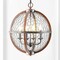 Jonathan Y Gaines 16" 4-Light Adjustable Iron Rustic Industrial LED Pendant, Brown/Silver JYL7518A - alternate 3