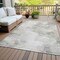 Homeroots 8' X 10' Silver Gray And Ivory Abstract Washable Indoor Outdoor Area Rug 577628 - alternate 2