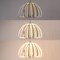 Jonathan Y Gigi 23.5" Modern Glam Metal Adjustable Dimmable Stripe Cage Integrated LED Pendant, Black/Gold Paint JYL7147A - alternate 2