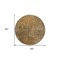 Homeroots 8' Brown Beige And Taupe Round Abstract Washable Indoor Outdoor Area Rug 577645 - alternate 2