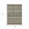 Homeroots 10' X 14' Taupe And Brown Striped Washable Indoor Outdoor Area Rug 615379 - alternate 2
