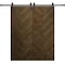 Sartodoors Modern Double Barn Door 84 x 96 inches, Ego 5005 Marble Oak, 14FT Rail Track Set, Solid Panel Int EGO5005DB-DMR-8496 - alternate 1