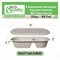 Ecoquality 29oz 2 Compartment Rectangular Sugarcane Container Compostable Bowl With Fiber Lid, 100PK EQCRTB2CWSL29-100 - alternate 2