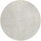 Homeroots 8' Ivory And Gray Round Geometric Washable Indoor Outdoor Area Rug 594559 - alternate 2