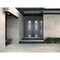 Vdomdoors Steel Double Doors Deux 5755 Gray Graphite Sidelight Exterior Window Stainless Inserts Single Moder DEUX5755DEXD-GRE-RH-W72+12 x H80 - alternate 3