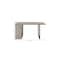 Homeroots 60" Gray and Black Wood and Iron Sled Base Dining Table 631281 - alternate 2