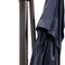 Homeroots 13ft Navy Polyester Rectangular Tilt Cantilever Patio Umbrella With Stand 485640 - alternate 2