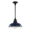 Jonathan Y Jasper 12.25" 1-Light Farmhouse Industrial Indoor/Outdoor Iron LED Pendant, Navy JYL7611C - alternate 2