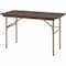 Lorell Rectangle Lorell Economy Folding Table, 24 W, 48 L, 20 H, Melamine Top, Mahogany LLR65759 - alternate 2