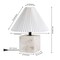 Jonathan Y Hermin 16.5" Contemporary Minimalist Geometric Sculptural Alabaster Cube Metal LED Table Lamp w/Nigh JYL5611A - alternate 3