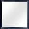 Homeroots 38" Blue Square Wood Framed Accent Mirror 482394 - alternate 3