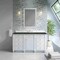 James Martin Vanities Bristol 60" Single Vanity, Bright White, w/ 3 CM Phantome Eclos Top 157-V60S-BW-3PHT - alternate 3