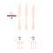 Smarty Had A Party Silhouette Birch Wood Eco Friendly Disposable Dinner Knives (600 Knives), 600PK 4668KN-CASE - alternate 4